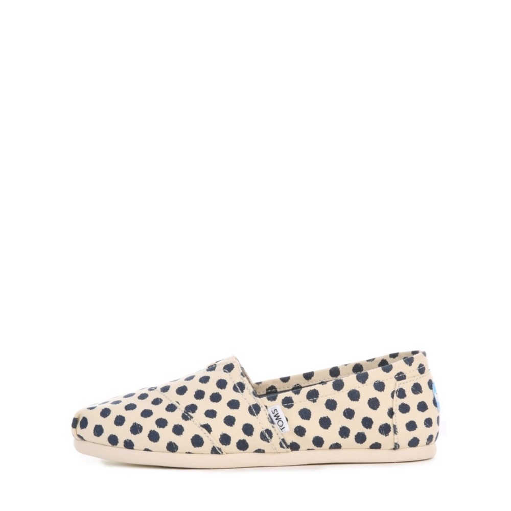 Toms gold polka dot size 6
